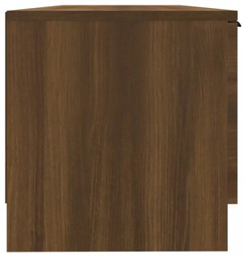 barna tölgy színű szerelt fa TV-szekrény 102 x 35 x 36,5 cm