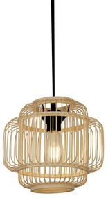 Searchlight 61089CW - Csillár zsinóron MADELINE 1xE27/7W/230V átm. 29 cm bambusz