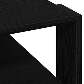 Fekete tölgy Dohányzóasztal 59,5x59,5x40 cm Műszaki fa