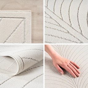 Krémszínű kültéri-beltéri futószőnyeg 80x250 cm Nova 1204 – Ayyildiz Carpets