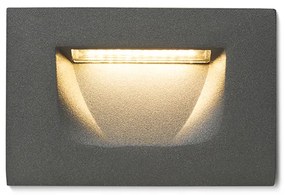 RENDL R12577 PER LED kültéri lámpa, falba süllyesztett IP54 antracit