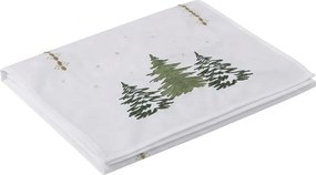 Karácsonyi asztali futó EVERGREEN CHARM 40x140 cm, fehér