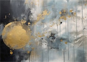 Kép - Absztrakció arany golyóval (70x50 cm)