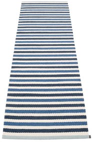 Kék-krémszínű kültéri-beltéri futószőnyeg 70x240 cm Teo Denim – Pappelina