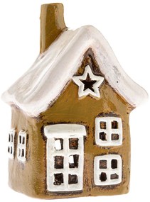 Kerámia gyertyatartó Domek, 14 cm, 14 cm