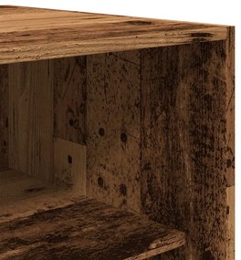 antik fa színű szerelt fa ruhásszekrény 100 x 50 x 200 cm