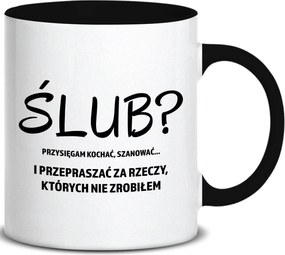 Bögre Fekete Fül Belső Esküszöm Szeretni Tisztelni Ajándék Esküvő