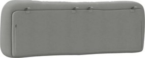 világosszürke szövet fejtámla párna Hvar 160 cm