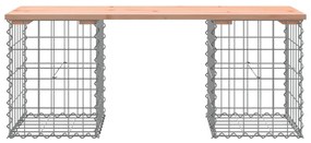 tömör duglászfenyő gabion kerti pad 103x31x42 cm