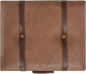 barna műbőr tárolóülőke 40 cm