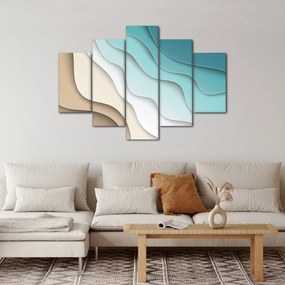 Absztrakt kép a tenger partján (150x105 cm)