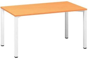 Alfa Office  Alfa 200 irodai asztal, 140 x 80 x 74,2 cm, egyenes kivitel, bükk Bavaria mintázat, RAL9010%
