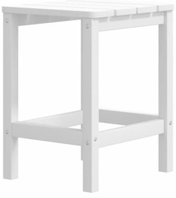 fehér HDPE kerti adirondack székek lábtartóval és asztallal