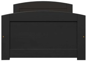 Napozóágy 2 fiókkal matrac nélkül IRUN Fekete 90x200 cm