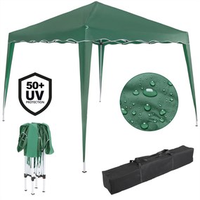 Deuba Kerti pavilon Capri 3x3 m - 2 oldalfal - zöld
