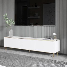 TV szekrény Imaj - Marble, White