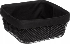 Fém Kenyértartó Kosár pamut betéttel