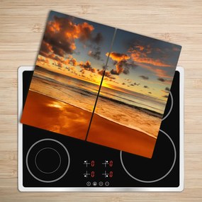 Üveg vágódeszka Sunset Beach 60x52 cm