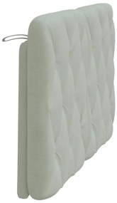 világosszürke bársony fejtámla párna 120 cm