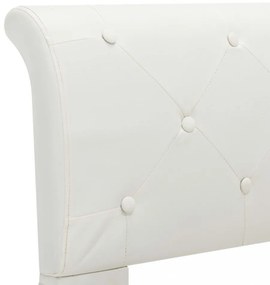 vidaXL fehér műbőr ágykeret 160 x 200 cm