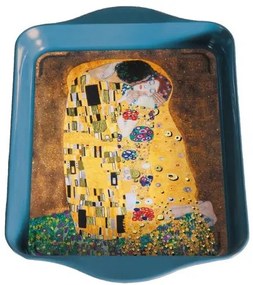 Fémtálca 21x2x14cm,Klimt:The Kiss