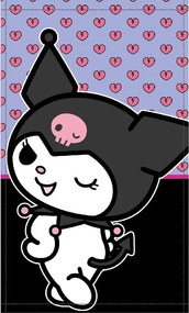 Hello Kitty Kuromi kéztörlő, arctörlő, törölköző 30x50cm