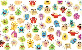 Fotótapéta Gyerekeknek Szörnyek Fotótapéták 208 x 14