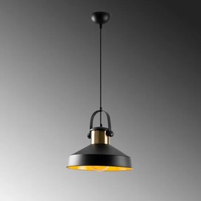 DODO zsinóros függeszték 1xE27/40W/230V fekete/bronz