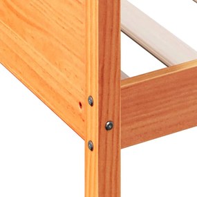 kanapéágy ágy matrac viaszbarna 100x200 cm tömör fa fenyőfa