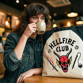 Stranger Things Hellfire Club shopping bag, bevásárlótáska 40 cm