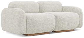 Krémszínű moduláris kanapé 190 cm Ailani – Makamii