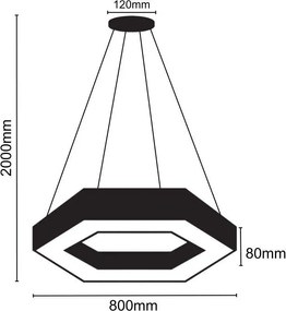 LED világítás 40W / 4000K - LCL7622-H