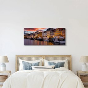 Kép - Nyhavn, Koppenhága (120x50 cm)