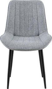 Étkezőszék, világosszürke/fekete, ZAJRA