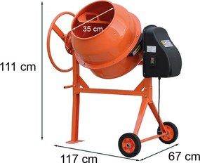 Mixer 120 betonkeverő 120 l