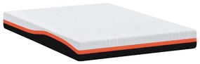 Matrac Fehér és Szürke 140 x 190 cm Gél Memóriahab
