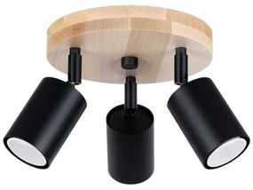 Sollux SL.1292 - Spotlámpa VERDO 3xGU10/10W/230V fekete