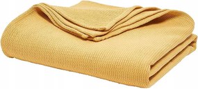 Pamut Ágytakaró sárga 240x220 nagy puha