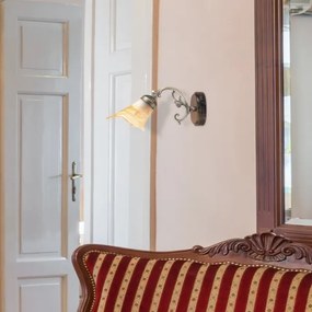 Rabalux 7091 - Fali lámpa RUSTIC 3 1xE14/40W/230V