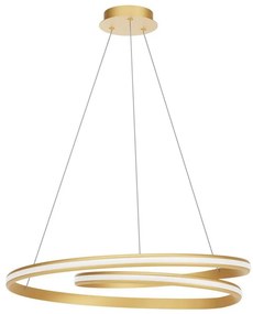 Redo 01-4364 - LED dimmelhető, kábellel függesztett TORSION csillár LED/60W/230V aranyszínű