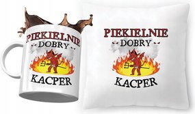 Kacpra párna ajándék bögre szett fényképes nyomtatással