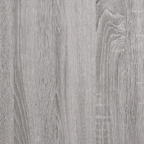 szürke sonoma színű szerelt fa tálalószekrény 100 x 36 x 85 cm