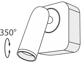 Maytoni C039WL-L3B3K - LED Fali spotlámpa MIRAX LED/3W/230V fekete