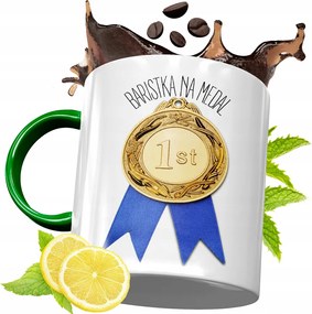 Zöld Bögre Baristáknak Születésnapi Ajándék fényképes nyomtatással