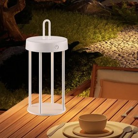 LED fényerőszabályozható kültéri újratölthető érintésvezérlésű asztali lámpa GENTLE LED/1,5W/3,7V 3000 mAh IP44 fehér