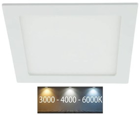 FK technics LED Fürdőszobai beépíthető lámpa LED/24W/230V 3000/4000/6000K IP44 FK0159