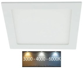 LED Fürdőszobai beépíthető lámpa LED/24W/230V 3000/4000/6000K IP44