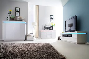 OCEAN Fehér TV Szekrény 175cm LED világítással