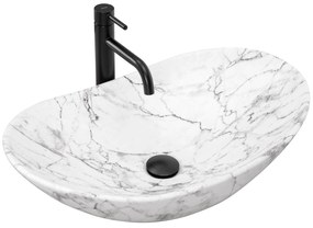 Pultos mosdó Rea Royal 60 Statuario Marble Matt