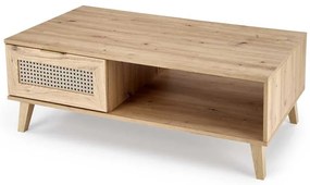 Rustico dohányzóasztal, artisan tölgy